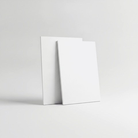 White foam board panels